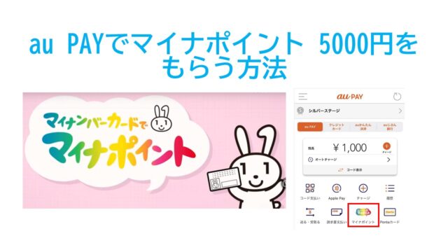 au PAYでマイナポイントをゲット