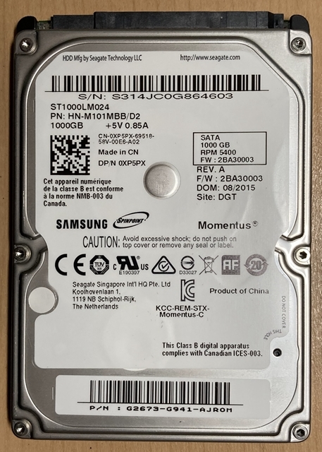 Dell Inspiron 5759 HDD