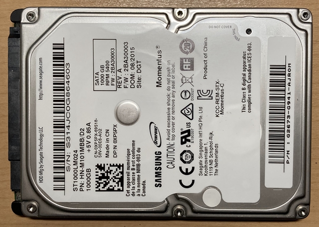 Dell Inspiron 5759 内蔵HDD